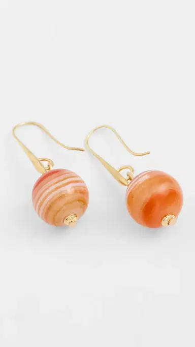 Jennifer Behr Serenity Earrings Agate One Size | Thumbnail 4