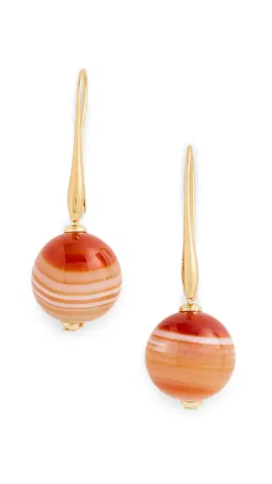 Jennifer Behr Serenity Earrings Agate One Size | Thumbnail 5