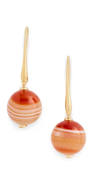 Jennifer Behr Serenity Earrings Agate One Size | Thumbnail 1