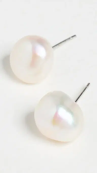 Shashi Pearl Studs White Pearl | Thumbnail 4 Shashi Pearl Studs White Pearl | Thumbnail 4