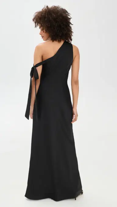 Runaway the Label Viola One houlder Maxi Dress Noir | Thumbnail 3 Runaway the Label Viola One houlder Maxi Dress Noir | Thumbnail 3