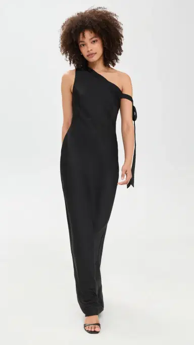 Runaway the Label Viola One houlder Maxi Dress Noir | Thumbnail 5 Runaway the Label Viola One houlder Maxi Dress Noir | Thumbnail 5