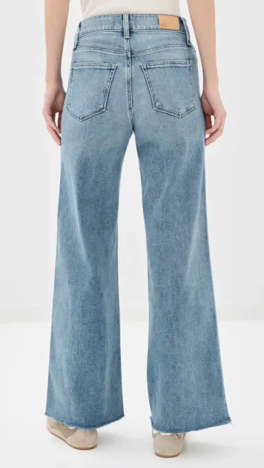 PAIGE Anessa Jeans with Twisted Outseam Panel and Raw Hem 31 Explorer | Thumbnail 3 PAIGE Anessa Jeans with Twisted Outseam Panel and Raw Hem 31 Explorer | Thumbnail 3
