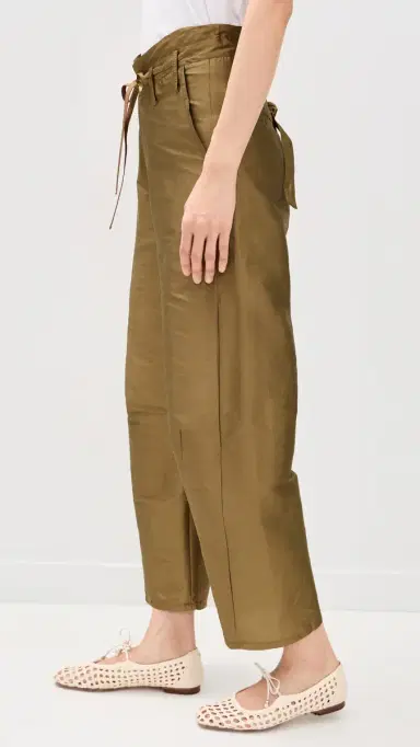 CHAN LUU Techno Taffeta Barrel Pants Bronze | Thumbnail 4