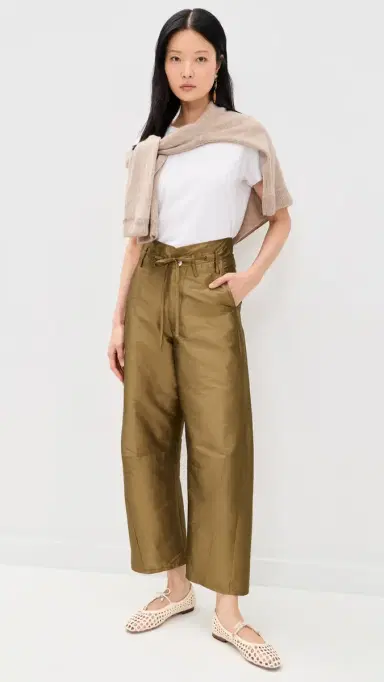 CHAN LUU Techno Taffeta Barrel Pants Bronze | Thumbnail 5
