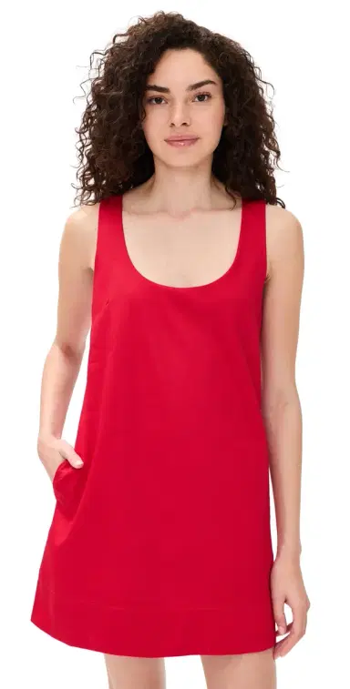 Joe's Jeans The Scoop Neck Mini Dress Cherry Red | Thumbnail 1 Joe's Jeans The Scoop Neck Mini Dress Cherry Red | Thumbnail 1