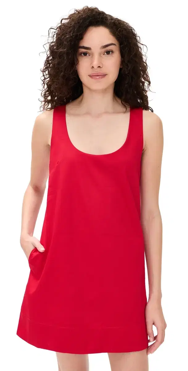 Joe's Jeans The Scoop Neck ini Dress Cherry Red