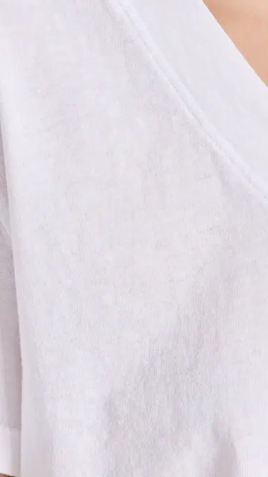 perfectwhitetee Hendrix Cotton Boxy V Neck Tee White | Thumbnail 6 perfectwhitetee Hendrix Cotton Boxy V Neck Tee White | Thumbnail 6