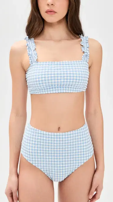 Hill House Home The Teagan Bikini Set Blue Gingham | Thumbnail 2 Hill House Home The Teagan Bikini Set Blue Gingham | Thumbnail 2