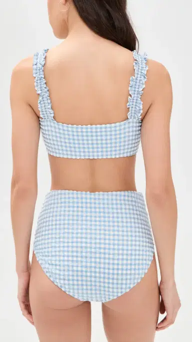 Hill House Home The Teagan Bikini Set Blue Gingham | Thumbnail 3 Hill House Home The Teagan Bikini Set Blue Gingham | Thumbnail 3