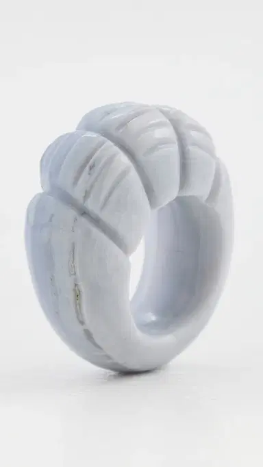 Ulla Johnson Twisted Stone Ring Blue Agate One Size | Thumbnail 5