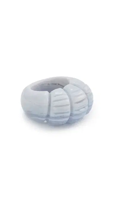 Ulla Johnson Twisted Stone Ring Blue Agate One Size | Thumbnail 6