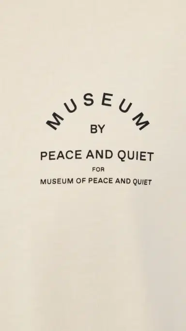 Museum of Peace and Quiet Museum by Pq T-Shirt Bone | Thumbnail 6