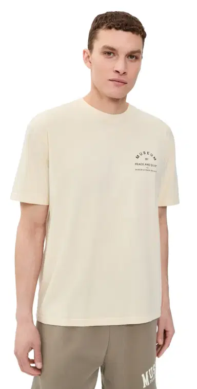 Museum of Peace and Quiet Museum by Pq T-Shirt Bone | Thumbnail 1