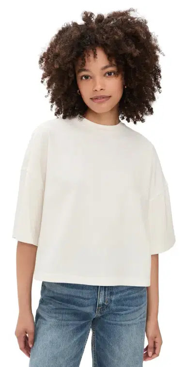 SLVRLAKE Box Tee Natural White | Thumbnail 1 SLVRLAKE Box Tee Natural White | Thumbnail 1