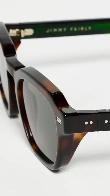 Jimmy Fairly Mitch Sunglasses Brown Tortoiseshell One Size | Thumbnail 5