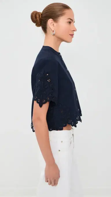 Veronica Beard Aleck Shirt Navy | Thumbnail 4 Veronica Beard Aleck Shirt Navy | Thumbnail 4