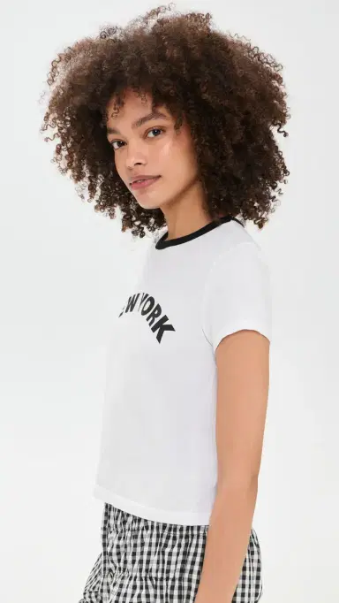 Sunny Somewhere New York Ringer Tee White / Black M | Thumbnail 5 Sunny Somewhere New York Ringer Tee White / Black M | Thumbnail 5