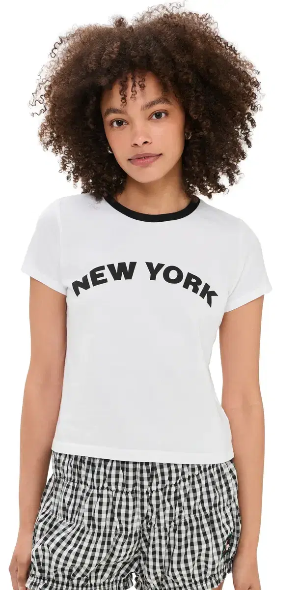 New York Ringer Tee White / Black
