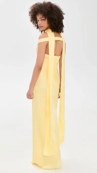 Runaway The Label Raphaella Off Shoulder Maxi Dress Buttermilk L | Thumbnail 3