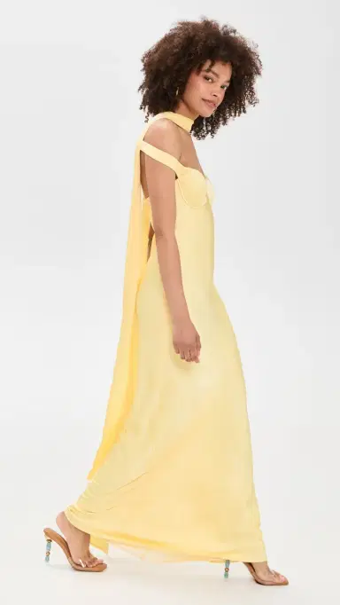 Runaway The Label Raphaella Off Shoulder Maxi Dress Buttermilk L | Thumbnail 4