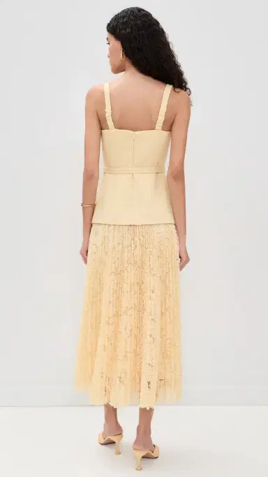 ASTR The Label ixed edia Tweed Maxi Dress Yellow | Thumbnail 3 ASTR The Label ixed edia Tweed Maxi Dress Yellow | Thumbnail 3