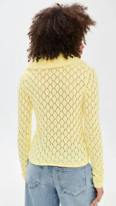 House of Sunny Vanilla Peggy Cardigan Butter 6 | Thumbnail 3