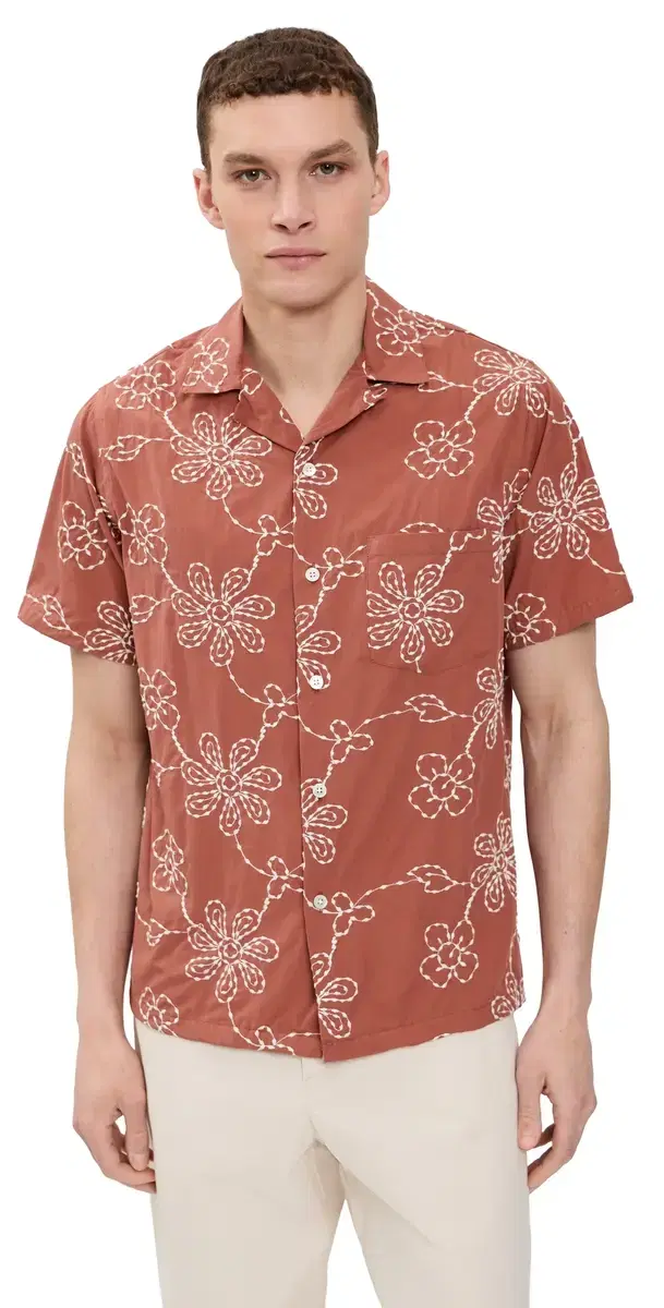 Compota Camp hirt Terracotta/White