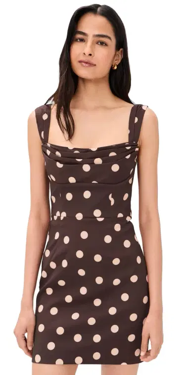 Rebecca Vallance Vivianne Mini Dress Polka Dot | Thumbnail 1