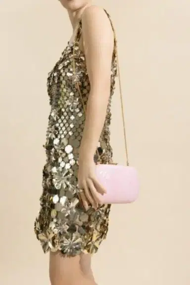 JEFFREY LEVINSON Elina Plus Clutch - Brush Work Marissa Pink | Thumbnail 3