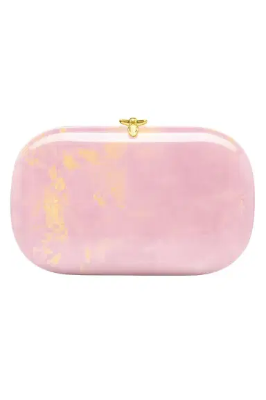 JEFFREY LEVINSON Elina Plus Clutch - Brush Work Marissa Pink | Thumbnail 1