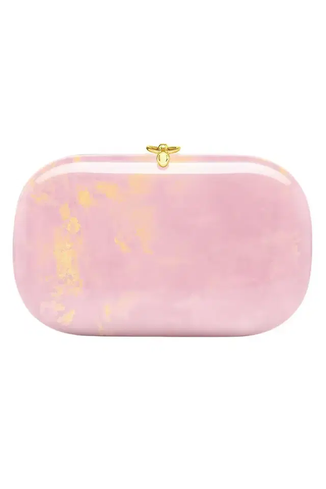 JEFFREY LEVINSON Elina Plus Clutch - Brush Work Marissa Pink