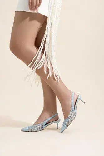 Aquazzura Kahlo Slingback 50 - Light Blue | Thumbnail 4 Aquazzura Kahlo Slingback 50 - Light Blue | Thumbnail 4