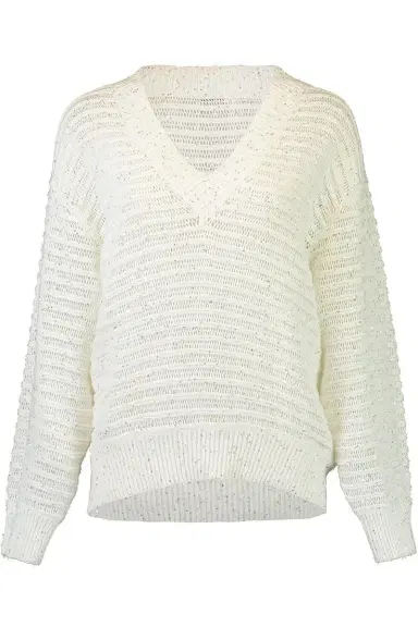 Brunello Cucinelli Open Work Embroidered Sweater | Thumbnail 1