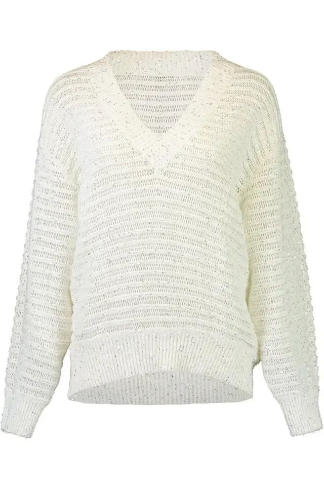 Brunello Cucinelli Open Work Embroidered Sweater