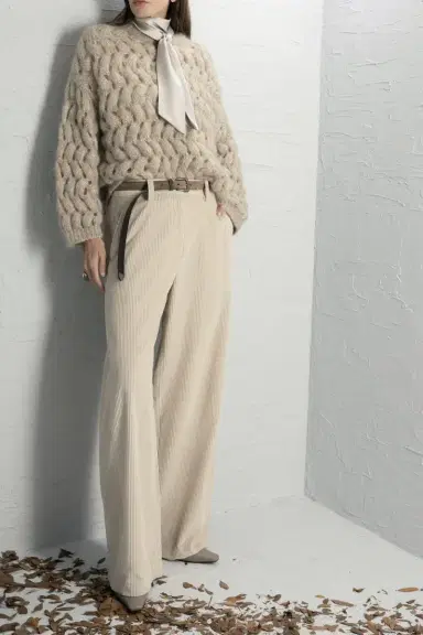 Brunello Cucinelli Soft Barrel Pant | Thumbnail 2