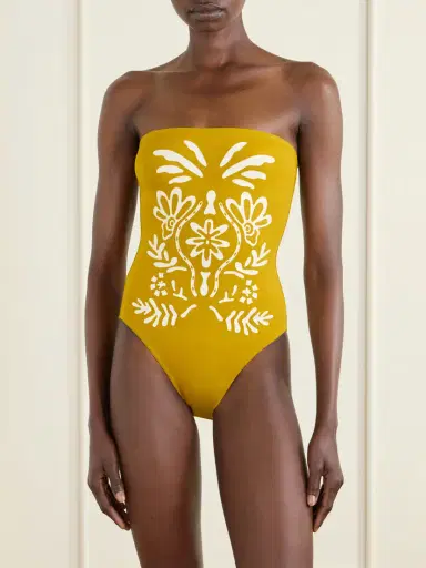 Eres Maharani Strapless Printed Swimsuit | Thumbnail 2 Eres Maharani Strapless Printed Swimsuit | Thumbnail 2