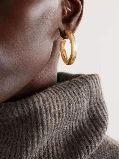 Jennifer Fisher Samira Mini Gold-tone Hoop Earrings | Thumbnail 2