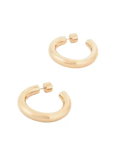 Jennifer Fisher Samira Mini Gold-tone Hoop Earrings | Thumbnail 1
