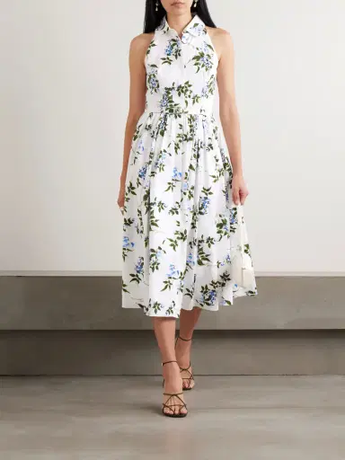Emilia Wickstead Norika Belted Floral-print Cotton-poplin Midi Shirt Dress | Thumbnail 2 Emilia Wickstead Norika Belted Floral-print Cotton-poplin Midi Shirt Dress | Thumbnail 2