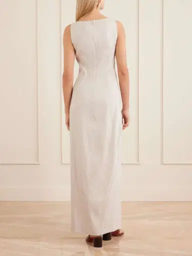 Staud Linen-blend Maxi Dress | Thumbnail 3 Staud Linen-blend Maxi Dress | Thumbnail 3