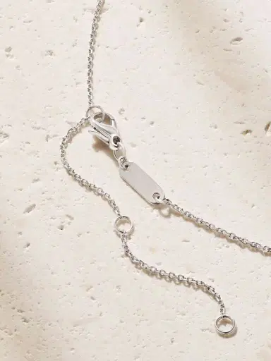 De Beers London Lotus By De Beers 18-karat White Gold Diamond Necklace | Thumbnail 3