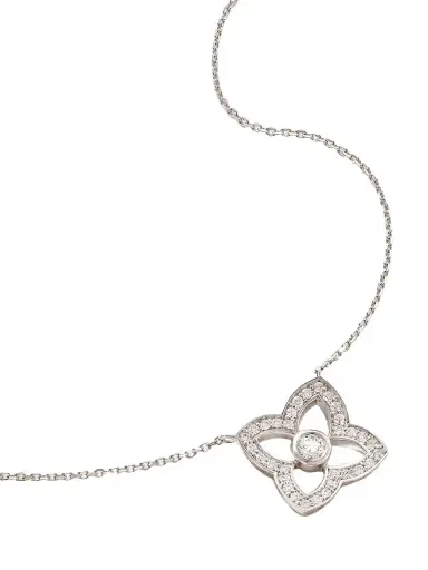 De Beers London Lotus By De Beers 18-karat White Gold Diamond Necklace | Thumbnail 1