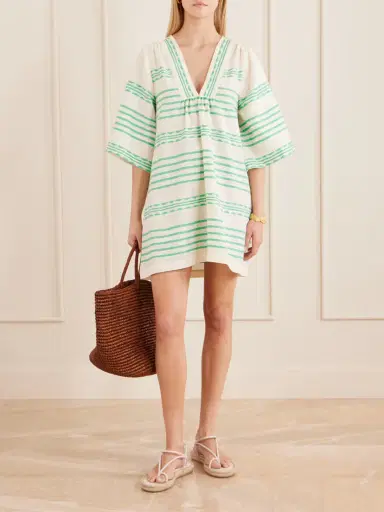 Lemlem Belkis Striped Cotton Caftan | Thumbnail 2 Lemlem Belkis Striped Cotton Caftan | Thumbnail 2