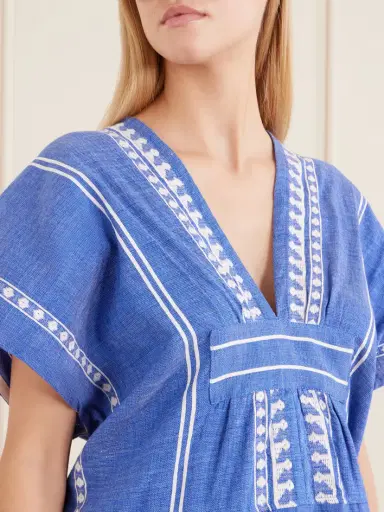 Lemlem Gasira Embroidered Cotton Midi Dress | Thumbnail 4 Lemlem Gasira Embroidered Cotton Midi Dress | Thumbnail 4