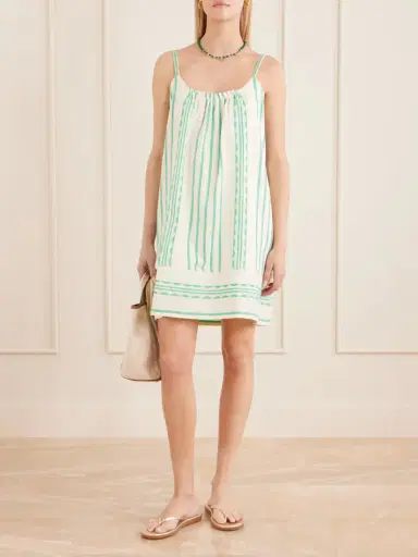 Lemlem Zina Striped Cotton Mini Dress | Thumbnail 2 Lemlem Zina Striped Cotton Mini Dress | Thumbnail 2