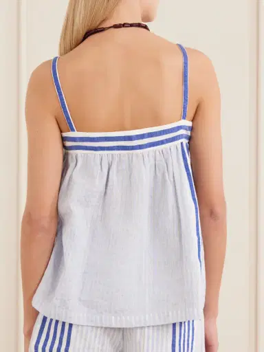 Lemlem Thea Cotton Tank Top | Thumbnail 3 Lemlem Thea Cotton Tank Top | Thumbnail 3