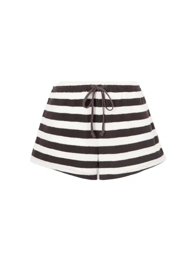 Shallis Striped Cotton-blend Terry Shorts