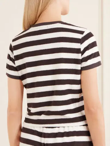 Suzie Kondi Capri Striped Cotton-blend Terry T-shirt | Thumbnail 3 Suzie Kondi Capri Striped Cotton-blend Terry T-shirt | Thumbnail 3