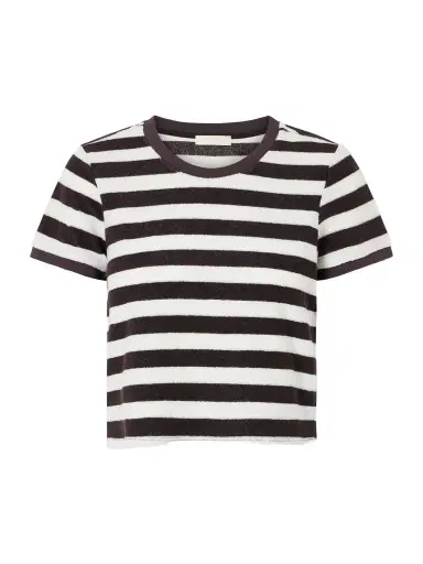 Suzie Kondi Capri Striped Cotton-blend Terry T-shirt | Thumbnail 1 Suzie Kondi Capri Striped Cotton-blend Terry T-shirt | Thumbnail 1